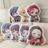 Marionnettes Demon Slayer Peluche Oreiller Kimetsu No Yaiba Kamado Tanjirou Tomioka Giyuu Agatsuma Zenitsu Douma Sabito Poupées en peluche Cadeau 230526