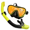 Dykmasker Joymaysun Professional Scuba Diving Masks Snorkling Set vuxen silikonkjol Anti-dimmaglasögon Glasögon Simbassängningsutrustning 230526