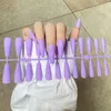 False Nails 24 Tips / Set Of Matte Super Long Artificial Nail Manicure