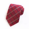 Bow Ties 18 Styles Fashion Man Colorful Tie Cotton Formal For Men Slitte smal smal mager cravate tjocka rutiga slipsar gåvor