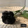 Couronnes De Fleurs Décoratives DIY Décoration De Mariage Rose Rouge Blanc En Plastique Rose Fleur Branche 40cm Anniversaire Fête Faveur Feuille Artificielle V