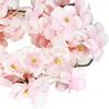 Decorative Flowers Artificial Cherry Flower Vines Faux For Outdoors Hanging Silk Garland Fresh Christmas Centerpiece