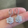 Серьмы с закусочной кусочкой Caoshi Shinning для женщин изящные аксессуары для свадебной вечеринки Яркие украшения циркония для помолвки J230529