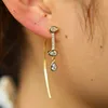Dingle örhängen design underbar örhänge stil tår dropp charm lång öron tråd eleganta kvinnor damer dagliga smycken