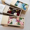 Decorative Flowers Home Decor Artificial Soap Flower Gift Box Christmas Decoration Romantic Scented Candle Rose 2023 Valentine's Day