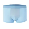 Underpants boxare Boror män boxare sexiga underkläder transparentes hombre trosor shorts underkläder sommaris silkeshorts