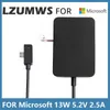 Adapter 5.2 V 2,5A 13 W Ładunka zasilacza zasilacza Microsoft 3 1623 1624 1645 Tablet Laptop Adapter Autapter