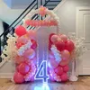 Party Decoration Arch Fabric Backdrop Covers Mediterranean Patchwork Tile Arched Stand For Porcelain Birthday Po Background