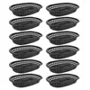 Dinnerware Sets 12 Pcs Vegetable Tray French Fries Hamburger Basket Plastic Fruit Dishes Display 23.3x14.8cm Baskets Dessert Trays Black