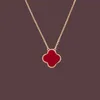 New Classic Fashion Pendant Necklaces for women Elegant 4/Four Leaf Clover locket Necklace Highly Quality Choker chains Designer Jewelry 18K Plated gold girls 87