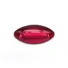 Perline 5A Qualità 2x4mm-8x16mm Marquise Cabochon Fondo Piatto Corindone Sintetico Pietra #5 Rosso Per Gioielli