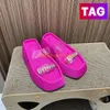 Alexander Slippers Women Designer Taji Platform Slide Sandals PVC Crystal embellished wedge Slides Womens Luxury Slipper Lady Summer Outdoor Indoor Beach sandal