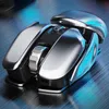 Mice PX2 Wireless Mouse Mute Metal Ergonomic Shape 1600DPI Rechargeable Computer Mouse for PC Laptop Office Desktop Gaming Notebook