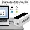 プリンター最新のポータブルデスクトップサーマル配送ラベルプリンターwifi bluetoothラベルステッカーメーカーバーコードプリンター用エクスプレスロジスティック