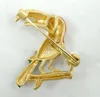 Brooches Parrot Men Women Suits Dress Hat Collar Brooch Pins Scarf Buckle Party Weddings Banquet Gifts W7