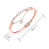 Bangle 1pcs 2023 Modna damska bransoletka gwiazda Crystal Love Otwarta akrylowa biżuteria Prezent