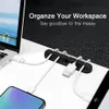 Organizer per cavi Avvolgicavo USB in silicone Clip di gestione ordinate per desktop Supporto per cavo per mouse Tastiera Organizzatore per cavi per cuffie