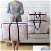 Sacs De Rangement Couette Non Tissé Sac Pliable Vêtements Couverture Chandail Organisateur M / L / XL Titulaire Drop Delivery Maison Jardin Housekee Organiza Dhn3S