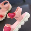 Сандалии Сандалии Сандалии для девочек Белая детская летняя обувь Детские сандалии для девочек Кожаные туфли принцессы с цветами Сандалии для девочек