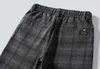 Autumn Winter Elastische taille broek Business Casual Koreaanse editie Ultradunne Set Flat Bottom Pants Men's Black P230529
