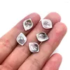 Charms Natural Black Seashell Carving Leaf Shape Pendant 10x14mm Making High-quality Jewelry DIY Necklace Earrings Bracelet Accessories