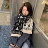Écharpes 2023 hiver coréen de Noël coréen tricot laine chaude écharpe mode collège de mode sweet long bib