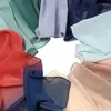 Foulards femmes bulle en mousseline de soie Ombre Hijab écharpe grande taille châle musulman luxe islamique Hijabs arabe Wrap Head