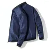 Jackets de jaquetas masculinos Jacket Moda padrão Temperamento todos os bolsos finos para costura fino streetwear