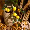 Decorative Flowers RUYI 53 CM Simulation Sprig Fresh Fruit Silk Flower Artificial Plants DIY Wedding Decor Home Balcony Tea Art Scene