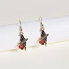 Dangle Earrings Retro Crow Rose Moon Pendant Fashion Vintage Design Bird Charms Ear Jewelry Part