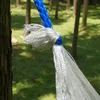 Draagbare traditionele nylon touw hangmat single persoon buiten achtertuin tuin huis slaapzaal luie stoel sport reizen camping swing stoelen w0031