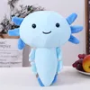 Kawaii axolotl lalka pluszowa zabawka wypchana kolorowa podwodna salamander Newt Plushie peluche kreskówka