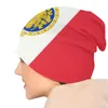 Bérets personnalisé drapeau français et emblème Slouchy Beanie chapeau hommes femmes Hippie tricot Skullies bonnets casquettes pour le Ski d'hiver