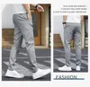 Pantaloni da uomo Pantaloni da uomo estivi casual lunghi morbidi in tessuto lyocell da uomo slim fit slim fit per il tempo libero pantaloni traspiranti coreani maschili