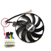 Chłodzenie darmowa wysyłka T129215SU 7pin GPU Cooler Fan For Asus Rog Strixgeforce RTX 2060 2080 TI lub RX 5600 XT RX 5700XT wentylator