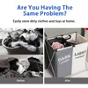 Förvaringskorgar xShape Foldbar Dirty Laundry Basket Organizer Tryckt Collapsible Three Grid Home Hamper Sorterare Large 230529