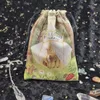 Storage Bags Birthday Gift Easter Goodies Treat Favor Presents Delicate Cartoon Print Drawstring Bag Candy B03E