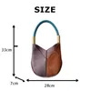 Evening Bags Bucket Bag Fashion Women Patchwork Metal Cylinder Decorate Shoulder High Quality Round Unique Phone Purse Vintage Tote