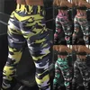 Leggings da donna 2023 Camouflage Womens For Leggins Pantalone stretch slim stile graffiti Pantaloni verde militare Deportes