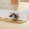 Brooches Rinhoo Honey Bee Pin Brooch Lapel Enamel Crystal Rhinestone Animal Jewelry For Men Women Cute Insect