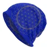 Berretti Hip Hop Cappello lavorato a maglia invernale Unisex Fiore della vita Motivo geometrico Skullies Berretti Berretti Geometria sacra Mandala Bonnet Cappelli