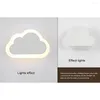 Wandlampen LED Acryl Cloud Lamp Nachtkastje Slaapkamer Hal Trap Veranda Licht Blaker Armatuur Home Baby Kids Kinderen Verlichting