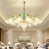 Żyrandole Złota Lampa Kryształowa salon Nowoczesna sypialnia LED żyrandol oświetlenie jadalni E14 Lishs