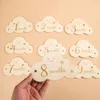 Fazendo lembranças 8pcs de madeira Month Mês Milestone Cloud Shape Pografia Cartões de Aniversário Nascido Nascimento Presente Acessórios para Pógrafia 230526