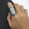 Cluster Rings BOCAI S925 Sterling Silver Ring Retro Antique Embossed Carved Open Exaggerated Thai For Men And Women