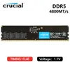 RAMS新しいオリジナルの重要なRAM 16GB 32GB DDR5 4800MHz CL40 UDIMM 1.1V 8GB DDR4 2666MHz/3200MHzデスクトップメモリ​​モジュール