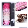 Decorative Flowers Wreaths Handmade Rose Bouquet Soap Flower Valentine Day Christmas Mother Gift Year Artificial Drop Delivery Hom Dhpcb