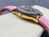 GET Men's watch new hollowed out watch 4130 movement high penetration coating sapphire ceramic ring rubber watchband
