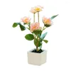 Decoratieve bloemen realistische herbruikbare tafel decoratie simulatie pot bloem top decor potplant voor kantoor