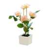 Fiori decorativi Realistico Riutilizzabile Tavolo Decorazione Simulazione Vaso Fiore Top Decor Pianta in vaso per ufficio